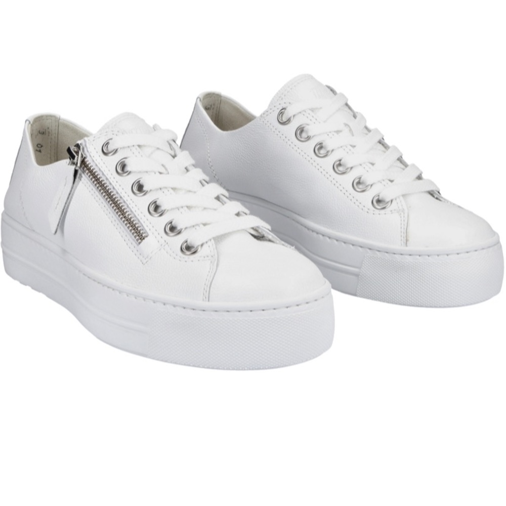 Paul Green sneakers. White leather. US Sizes